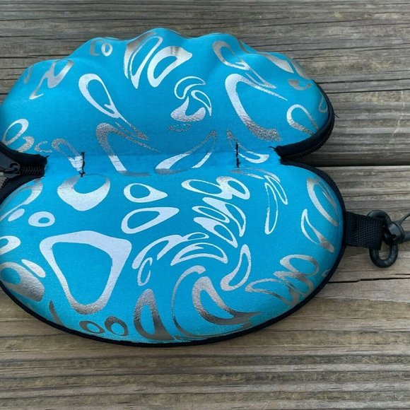 Empty case for Sunglasses Blue Hard Case Zip Up Case only - Picture 7 of 10